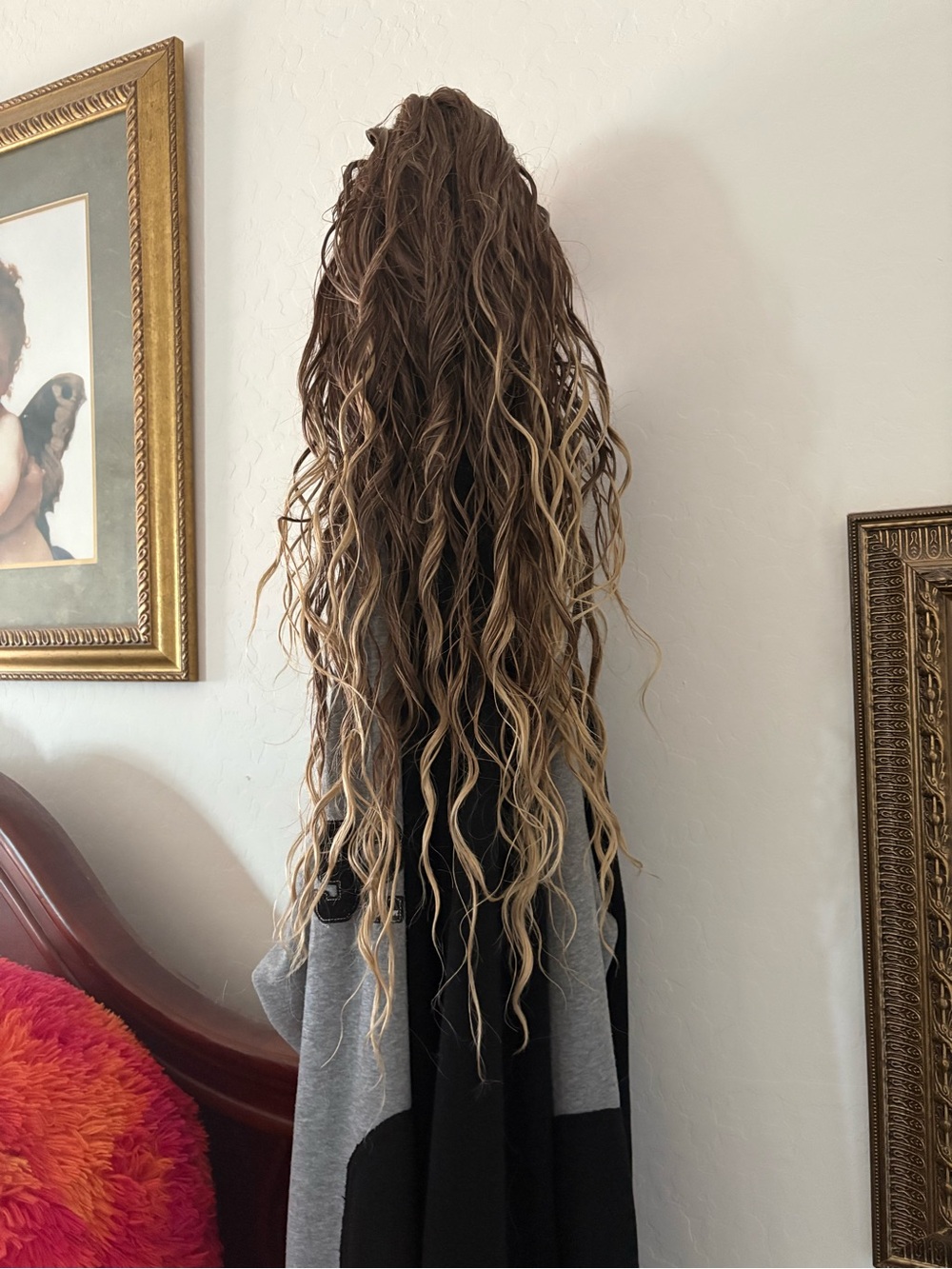 Long Wavy Ombre - Brown to Blonde Wig 22 inches